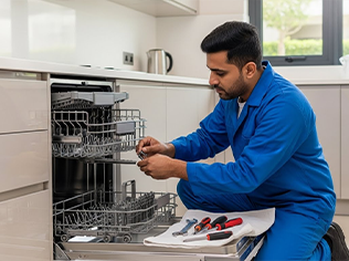 If dishes come out dirty, the unit is not draining, or water is pooling, we check the pump, filters, spray arms, and sensors to restore normal cleaning.